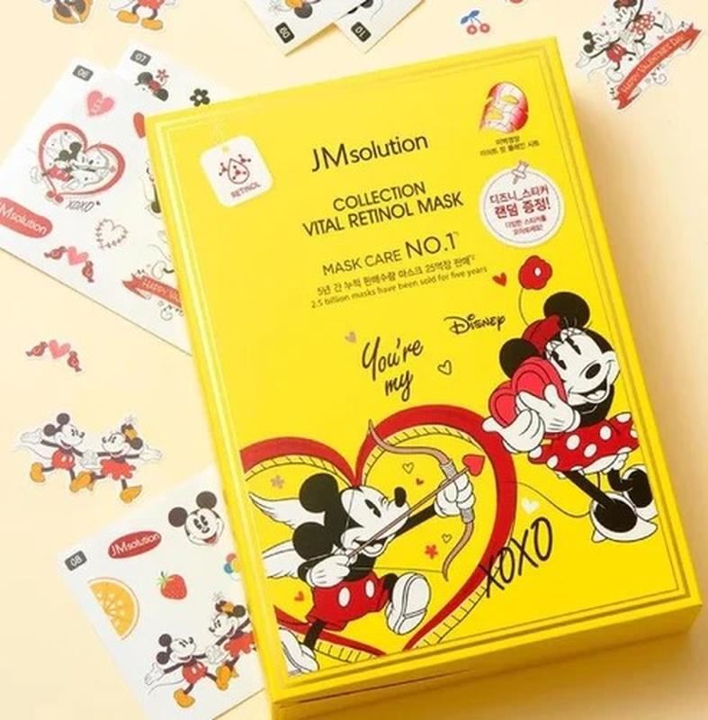 Тканинна маска для обличчя з ретинолом JMSolution Disney Collection Vital Retinol Mask