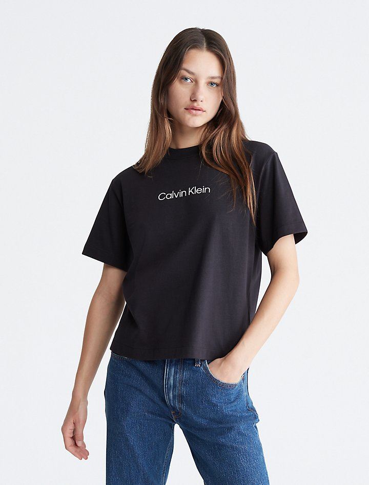 Базова жіноча чорна футболка Calvin Klein