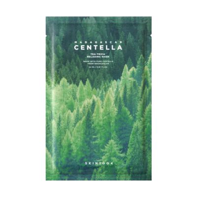 Тканинна маска для заспокоєння шкіри SKIN1004 Madagascar Centella Tea-Trica Relaxing Mask