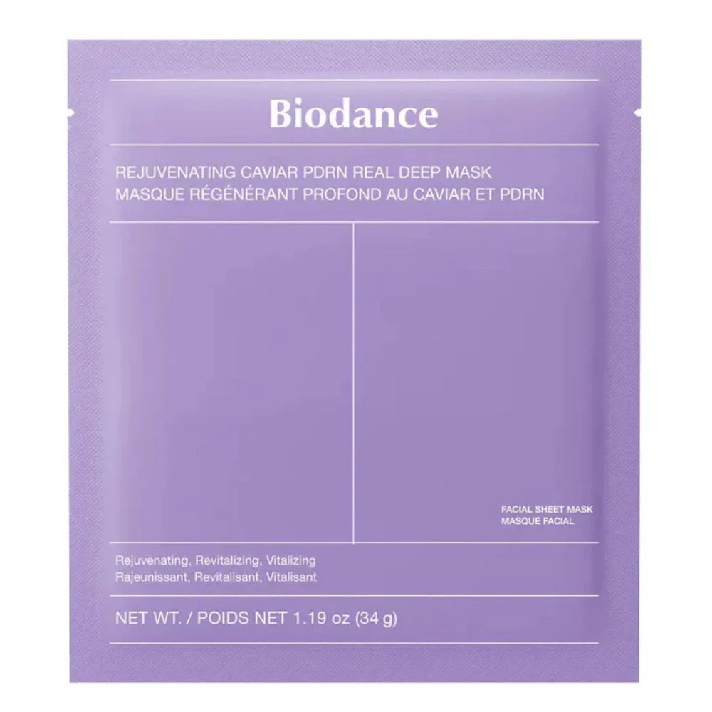 Колагенова маска для обличчя з PDRN Biodance - Rejuvenating Caviar PDRN Real Deep Mask