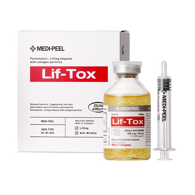 Medi Peel LEAF TOX AMPOULE Ліфтинг-сироватка для обличчя проти зморшок із золотом та прополісом 30ml