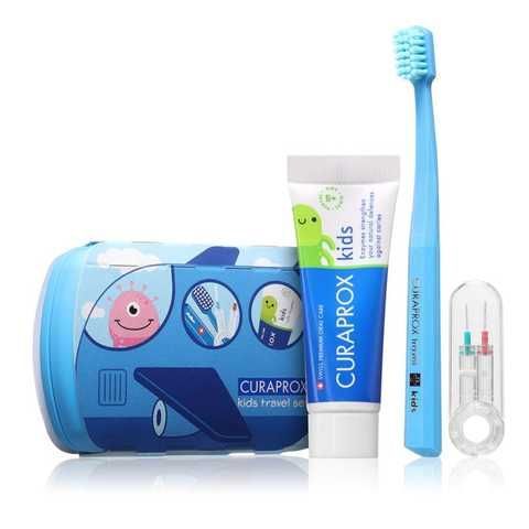 Curaprox kids set дорожній набір блакитний