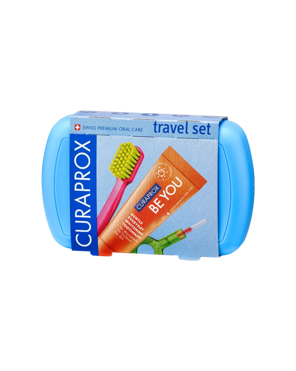 Curaprox набір be you travel set blue блакитний