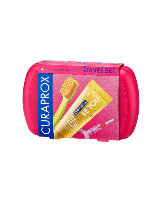 Curaprox набір be you travel set magenta пурпурний