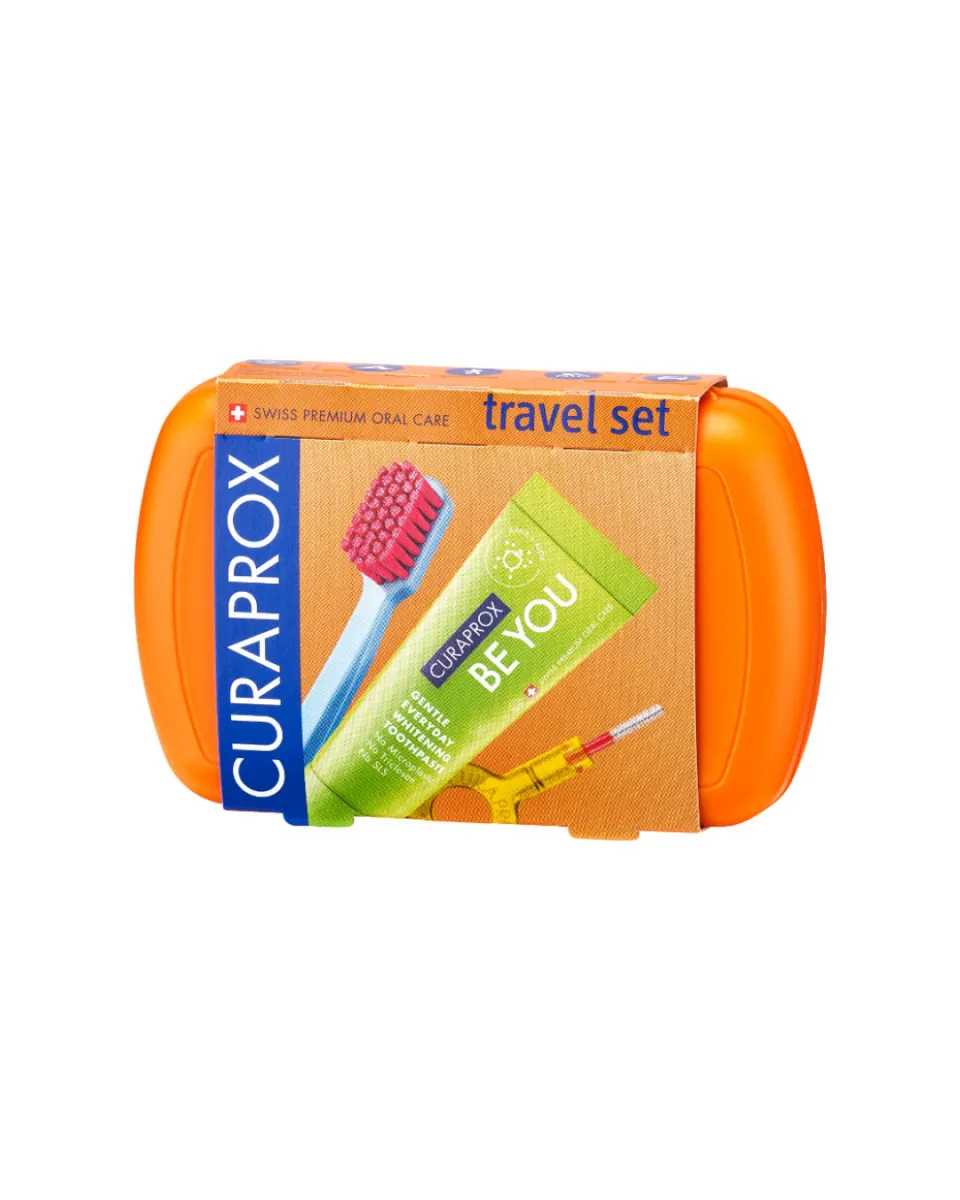 Curaprox набір be you travel set orange помаранчевий