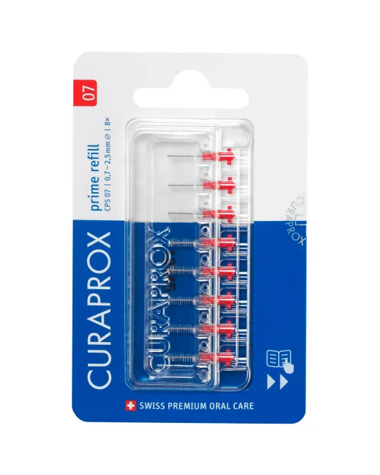 Curaprox набір міжзубних йоржиків для ротової порожнини 8шт червоні 0,7мм