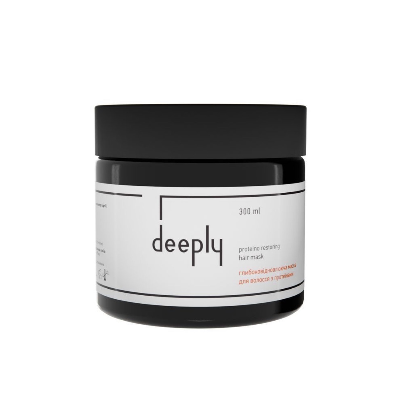 Deeply Глибоковідновлююча маска для волосся з протеїнами Protein Restoring Hair Mask 300ml