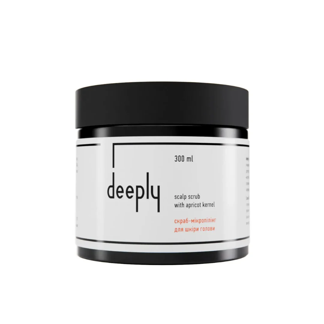 deeply Скраб для шкіри голови scalp scrub with apricot kernel 300 ml