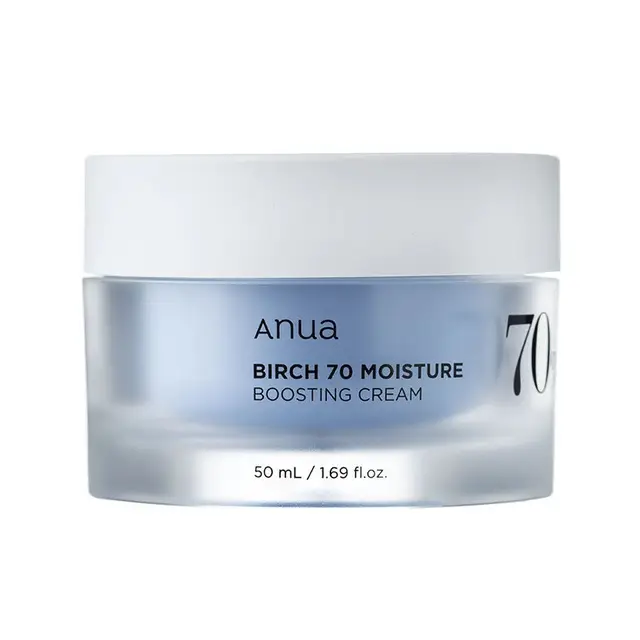 Anua Birch 70 Moisture boosting cream зволожуючий крем ддля обличчя з березовим соком, 50 мл