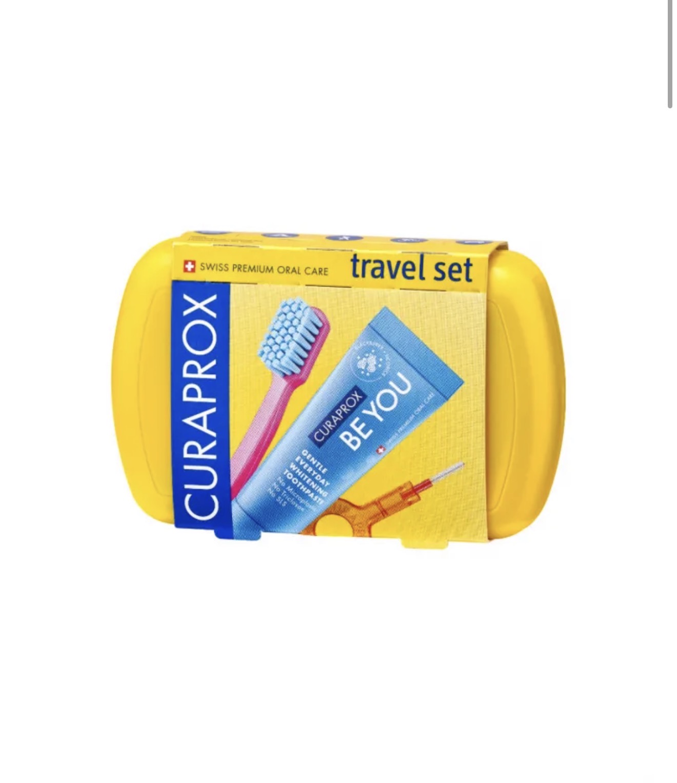 Curaprox набір be you travel set yellow жовтий
