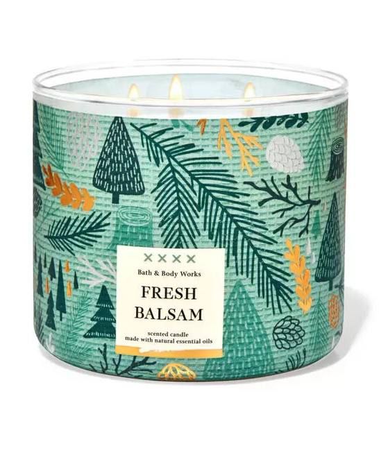 3-x гнітова свічка Bath and Body Works - Fresh Balsam 411g