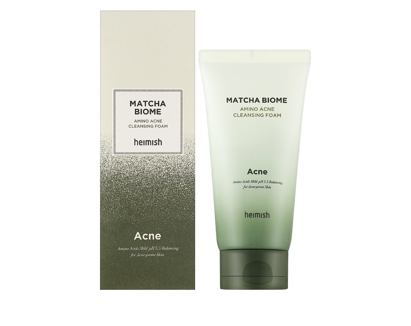 Heimish пінка для обличчя Matcha Biome amino acne cleansing foam, 150г