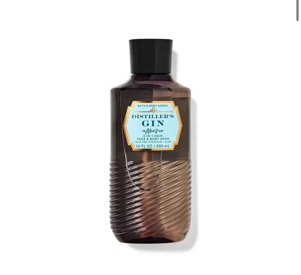 3в1-гель для душу, шампунь Bath and body works - Distiller’s Gin