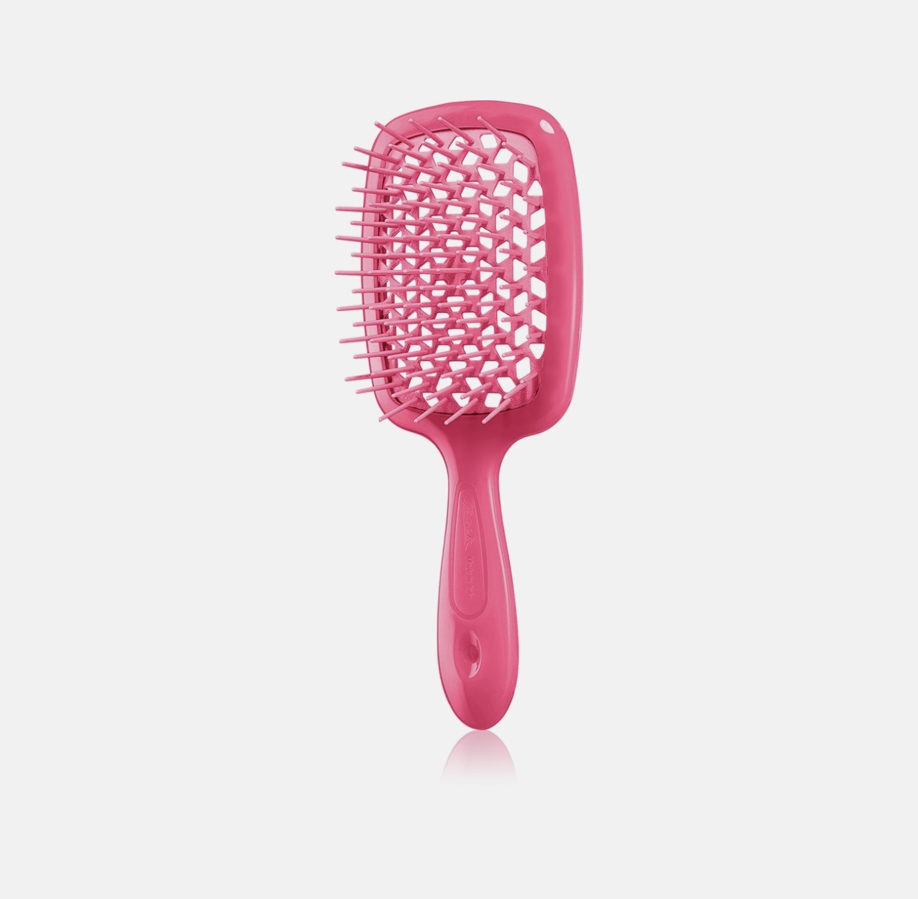 Janeke Superbrush Small - Гребінець для волосся яскраво-рожевий