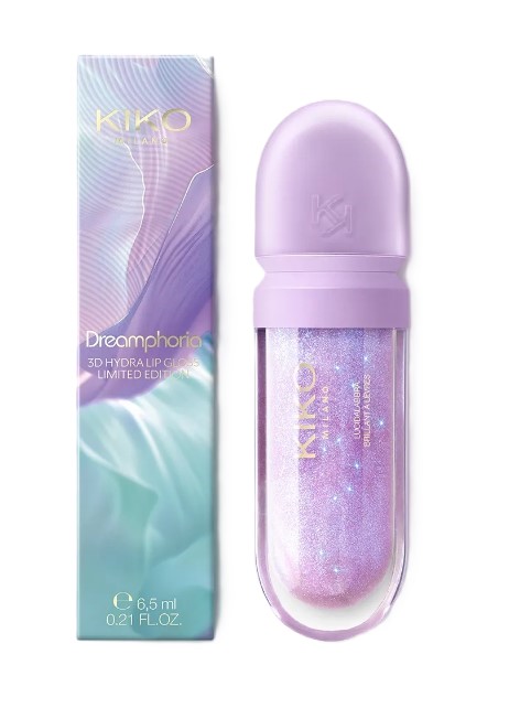KIKO Milano Milano Dreamphoria 3D hydra lip oil limited edition 01 фіолетовий з блискітками