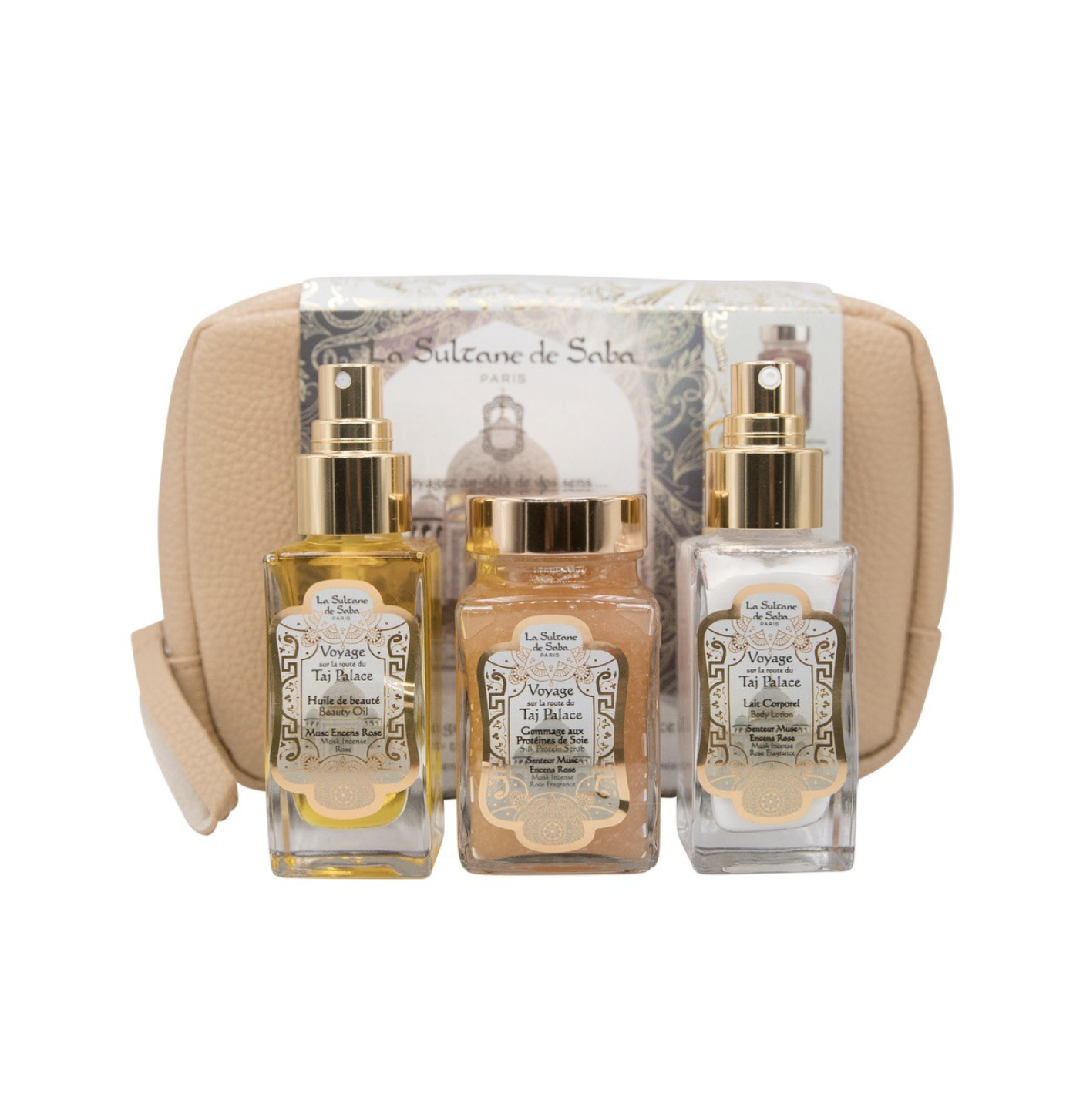 Набір подарунковий для тіла La Sultane De Saba - TAJ PALACE Body Kit (Олійка 50ml + скраб 100ml + молочко 50ml)
