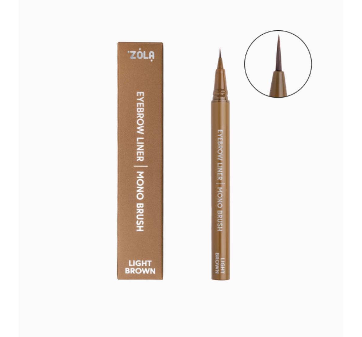 ZOLA Лайнер для брів c моно-пензлем Light Brown