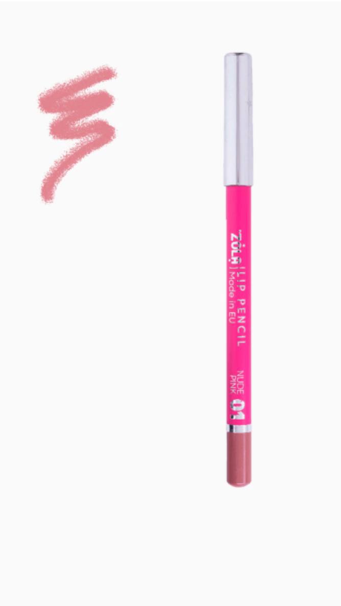 ZOLA Олівець для губ Lip Pencil 01 Nude Pink