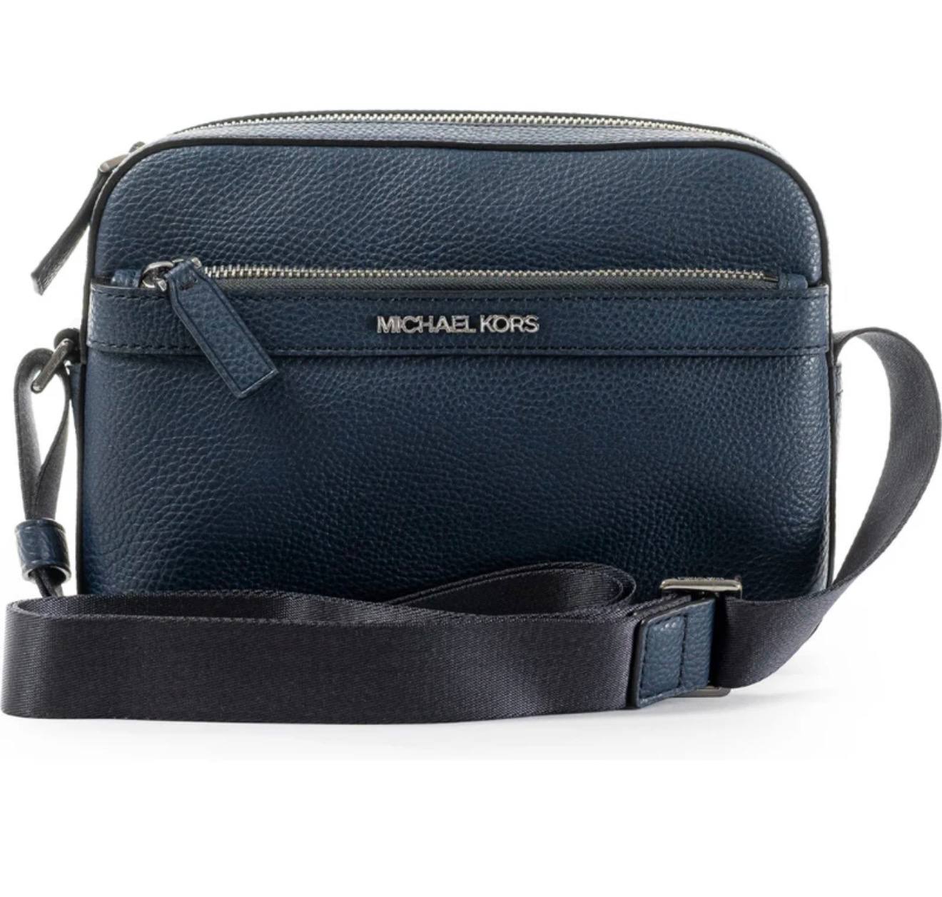 Michael Kors сумка чоловіча Cooper navy utility xbody колір - синій