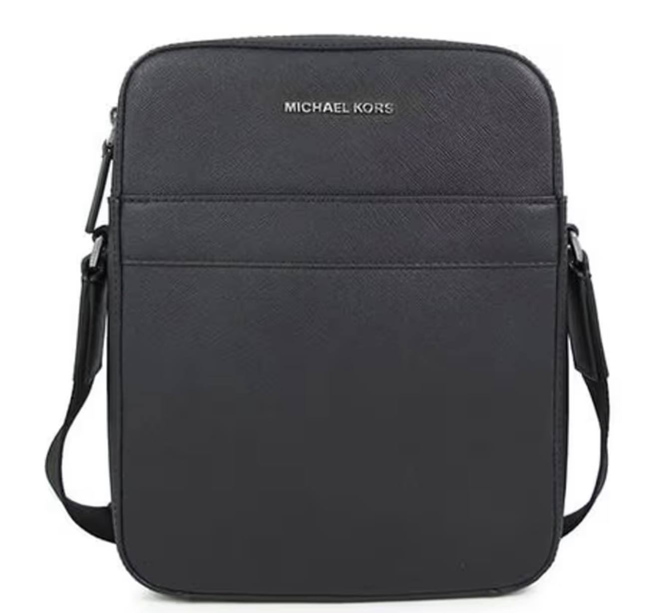 Сумка чоловіча чорна Michael Kors Saffiano Leather саф'янова шкіра