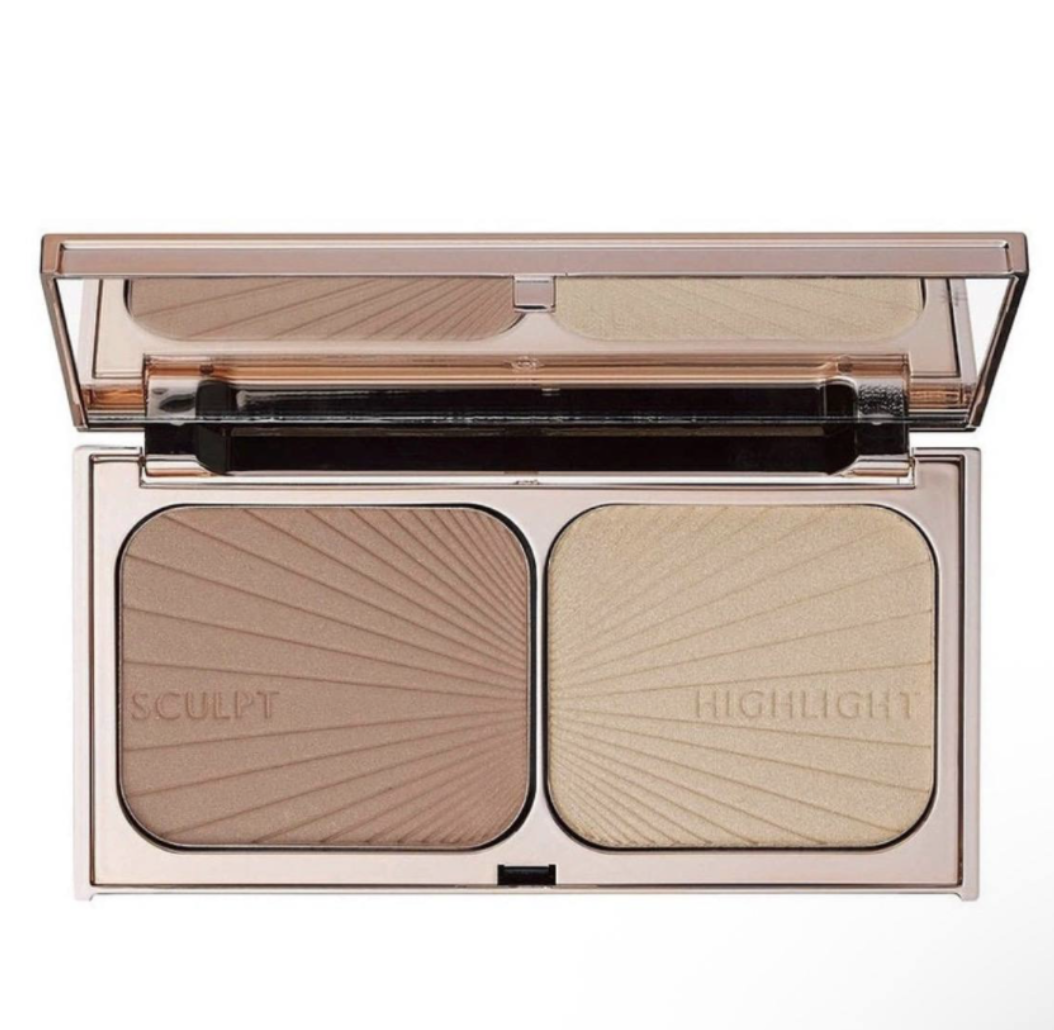 Charlotte Tilbury палетка для контурингу Filmstar Bronze & Glow Contour Duo у відтінку: Light-medium Clair-moyen 22,5g