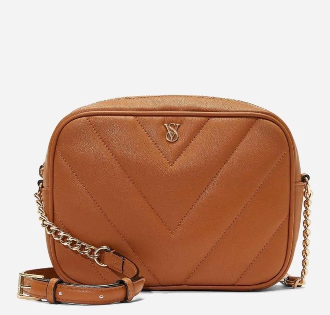 Сумка Victoria's Secret crossbody camera bag коричнева