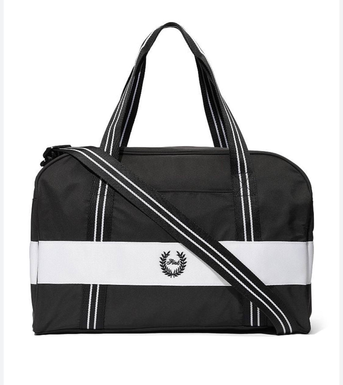 Сумка дорожня чорна Pink Victoria's Secret Weekender Duffel Bag
