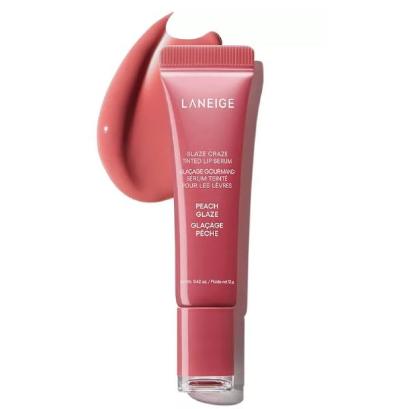 Laneige Craze Tinted Lip Serum - Тонована сироватка для губ тінт, Peach glaze 12ml