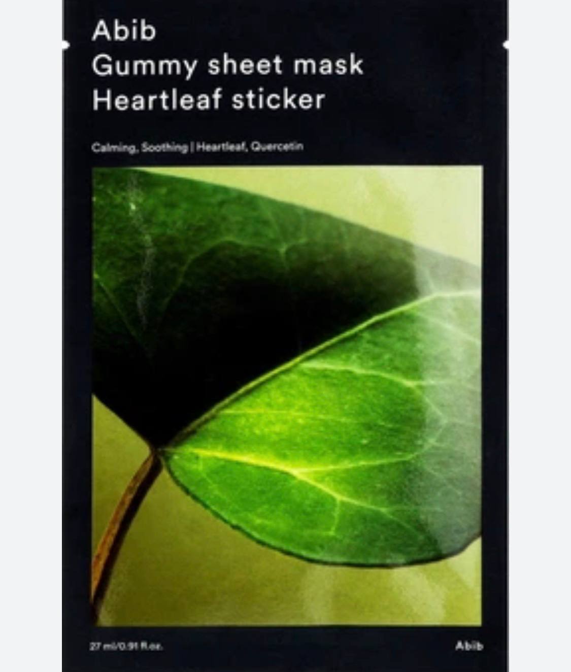 Зволожуюча маска для проблемної шкіри Abib Gummy Sheet Mask Heartleaf Sticker Тканинна