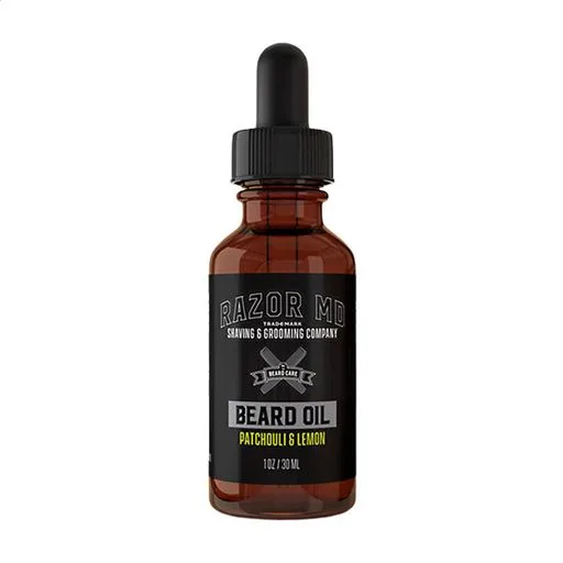 RAZOR MD Олія для бороди пачулі та лимон Beard Oil Patchouli & lemon, 30 ml