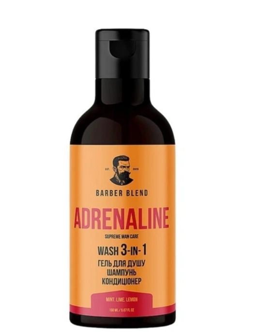 Засіб для душу 3в1 Adrenaline Barber Blend, 150ml