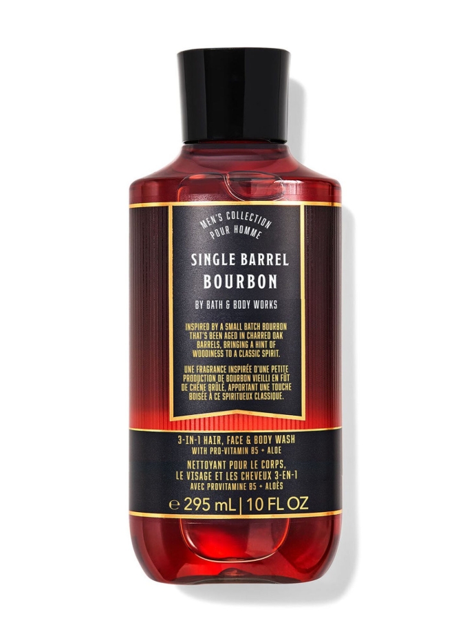3в1-гель для душу, шампунь bath and body works - Single Barrel Bourbon 3-in-1 Hair, Face & Body Wash