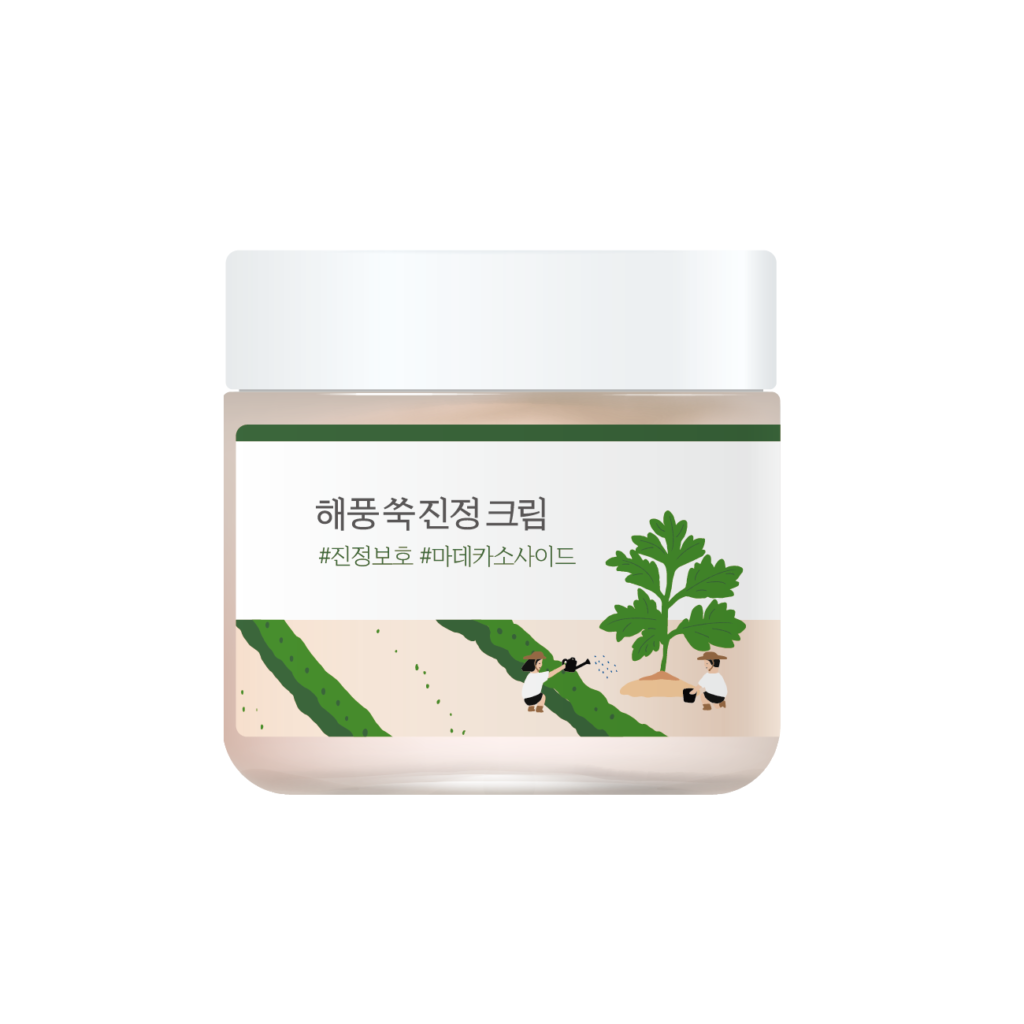 ROUND LAB Mugwort Calming Cream – заспокійливий крем з морським полином 80 млІ
