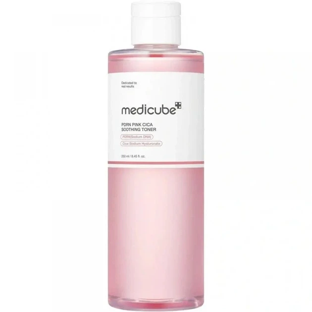 Medicube Заспокійливий тонер з полінуклеотидами та центелою PDRN Pink Cica Soothing Toner 250ml