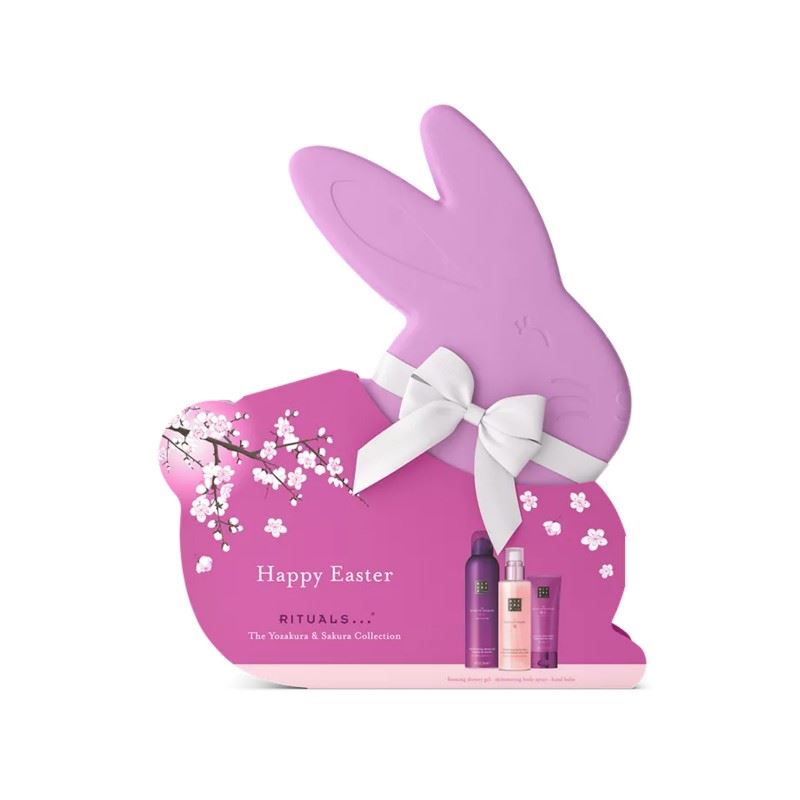Подарунковий набір Пасхальний Зайчик Rituals Yozakura Collection Easter Set (пінка + бальзам для рук + міст)