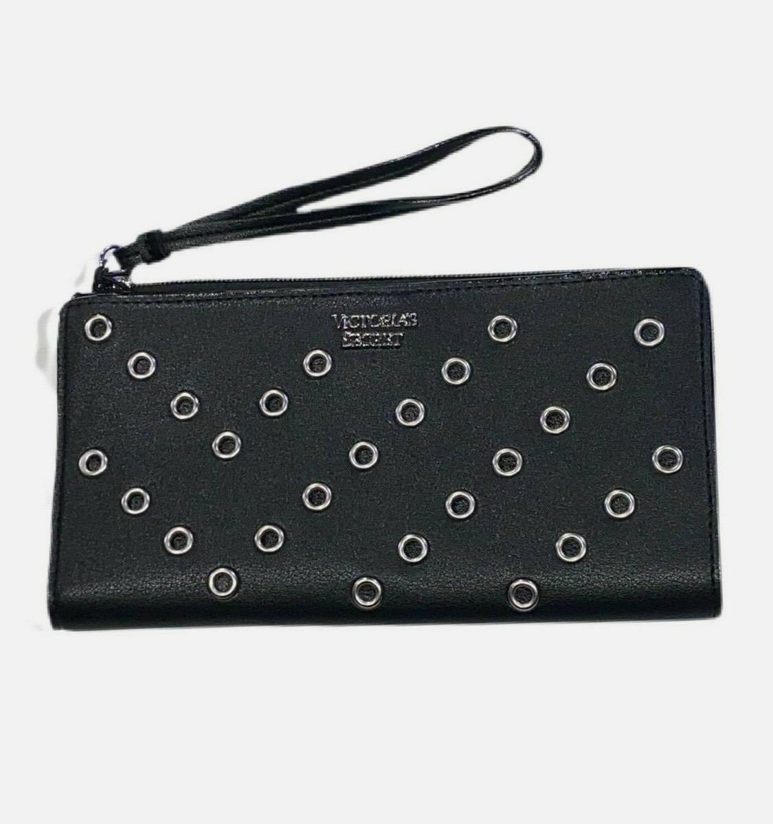Гаманець клатч Victoria Secret the victoria wallet з металевими люверсами чорний