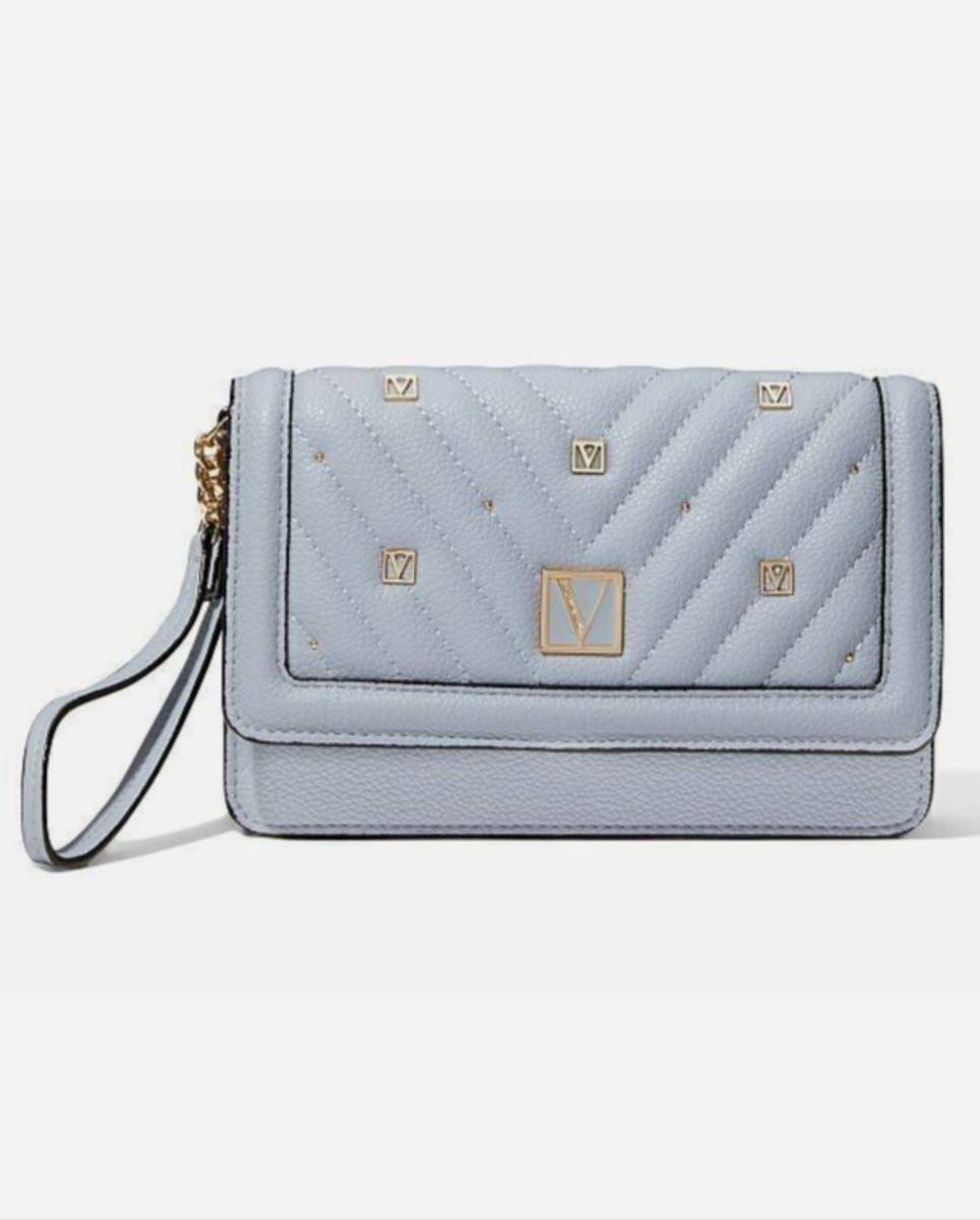 Гаманець клатч бликитний міні The Victoria Tech Wristlet Victoria's Secret з золотими вставками