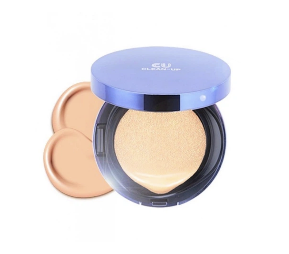 Тональний кушон CU Skin Clean-Up Skinfit Cushion Pact SPF 50+ PA+++ (21 відтінок)