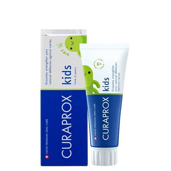Дитяча зубна паста Curaprox з фтором, солодка м'ята 6+ 60 ml