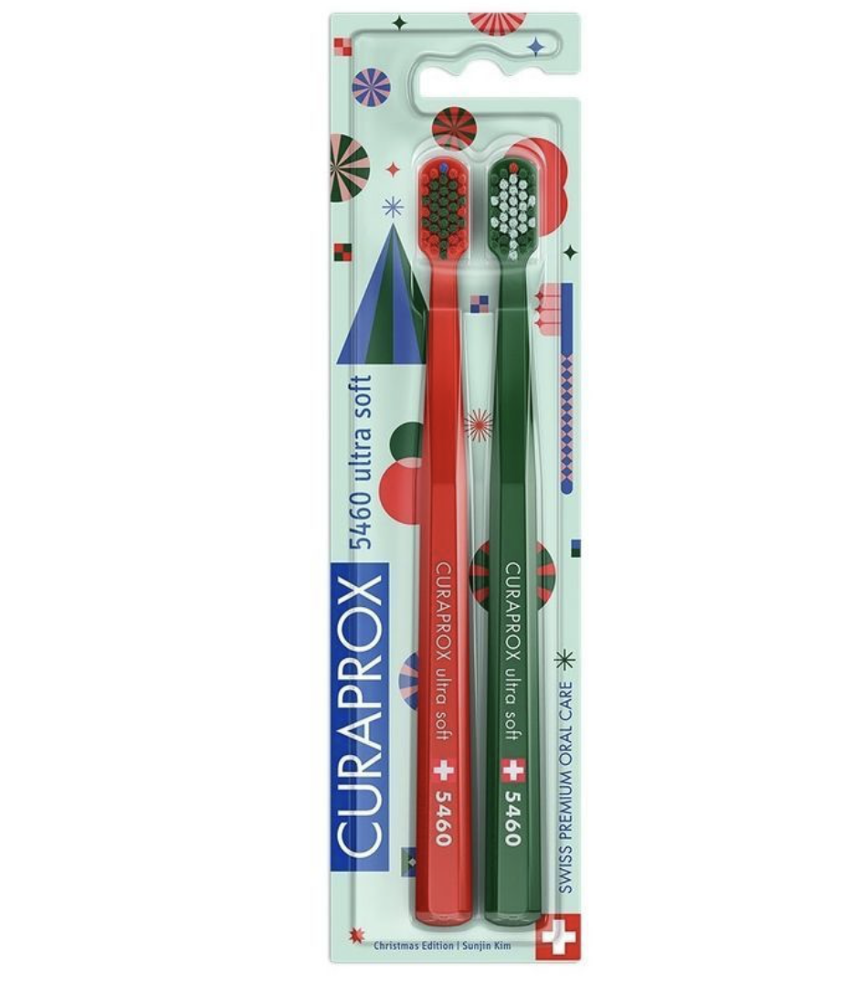 Набір зубних щіток Curaprox Duo Christmas Edition 2025 CS 5460 ultrasoft 2 шт