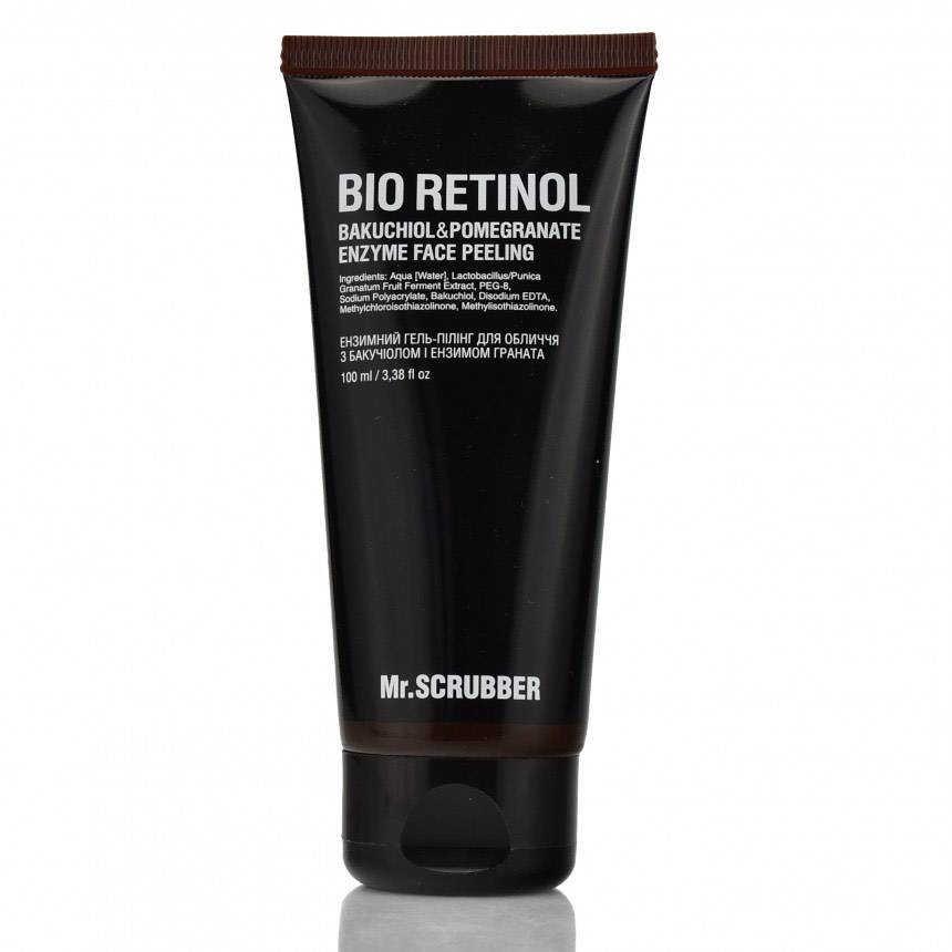 Mr.Scrubber Bio retinol ензимний гель-пілінг для обличчя з бакучіолом 100ml