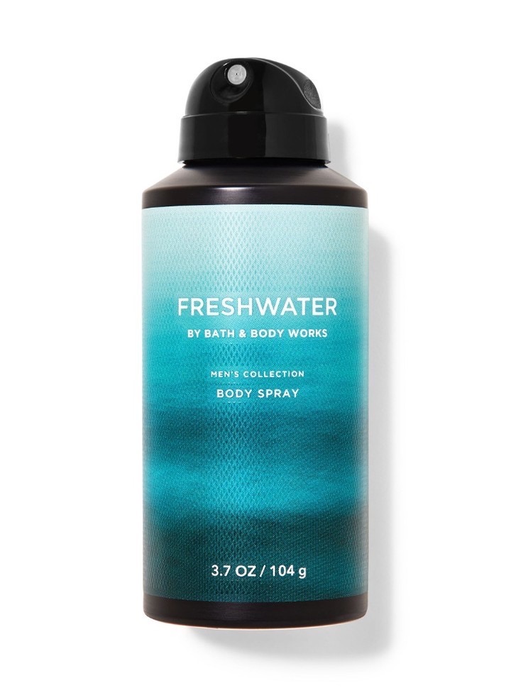 Чоловічий дезодорант спрей для тіла Bath and Body Works Freshwater Men's Collection Deodorizing Body Spray (104g.)
