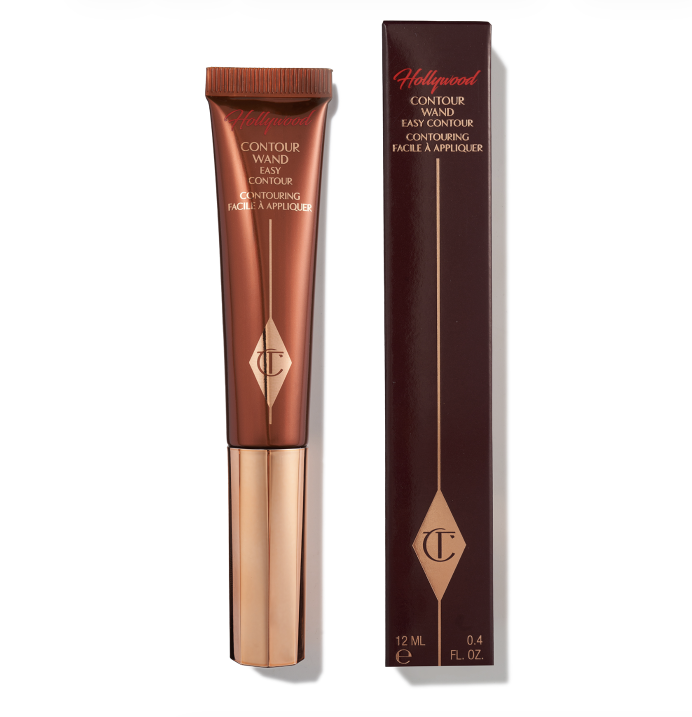 Кремовий скульптор для обличчя Charlotte Tilbury Hollywood Contour Wand у відтінку Fair-Medium