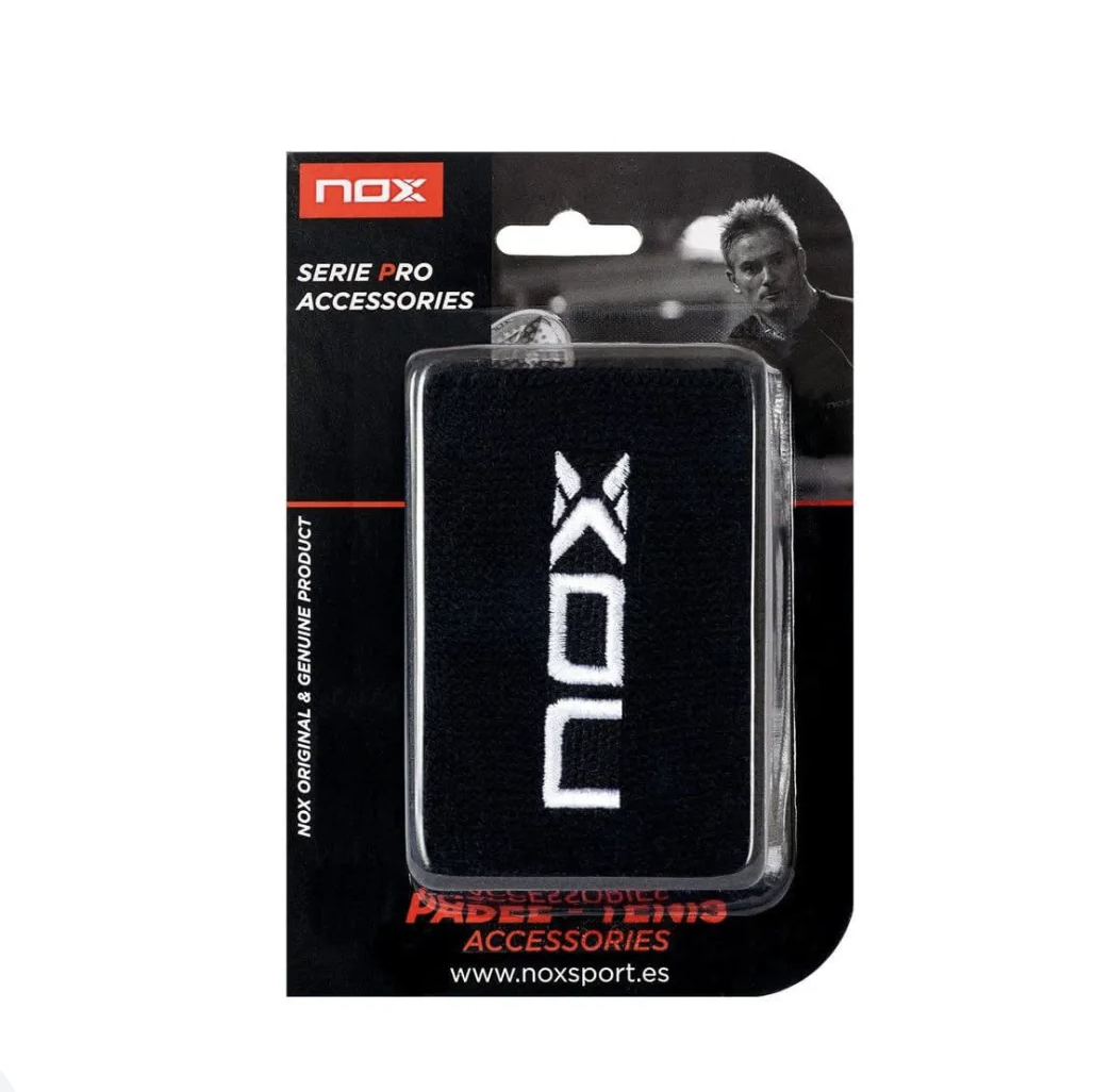 Напульсник NOX MUNEQUERAS NEGRAS LOGO BLANCO