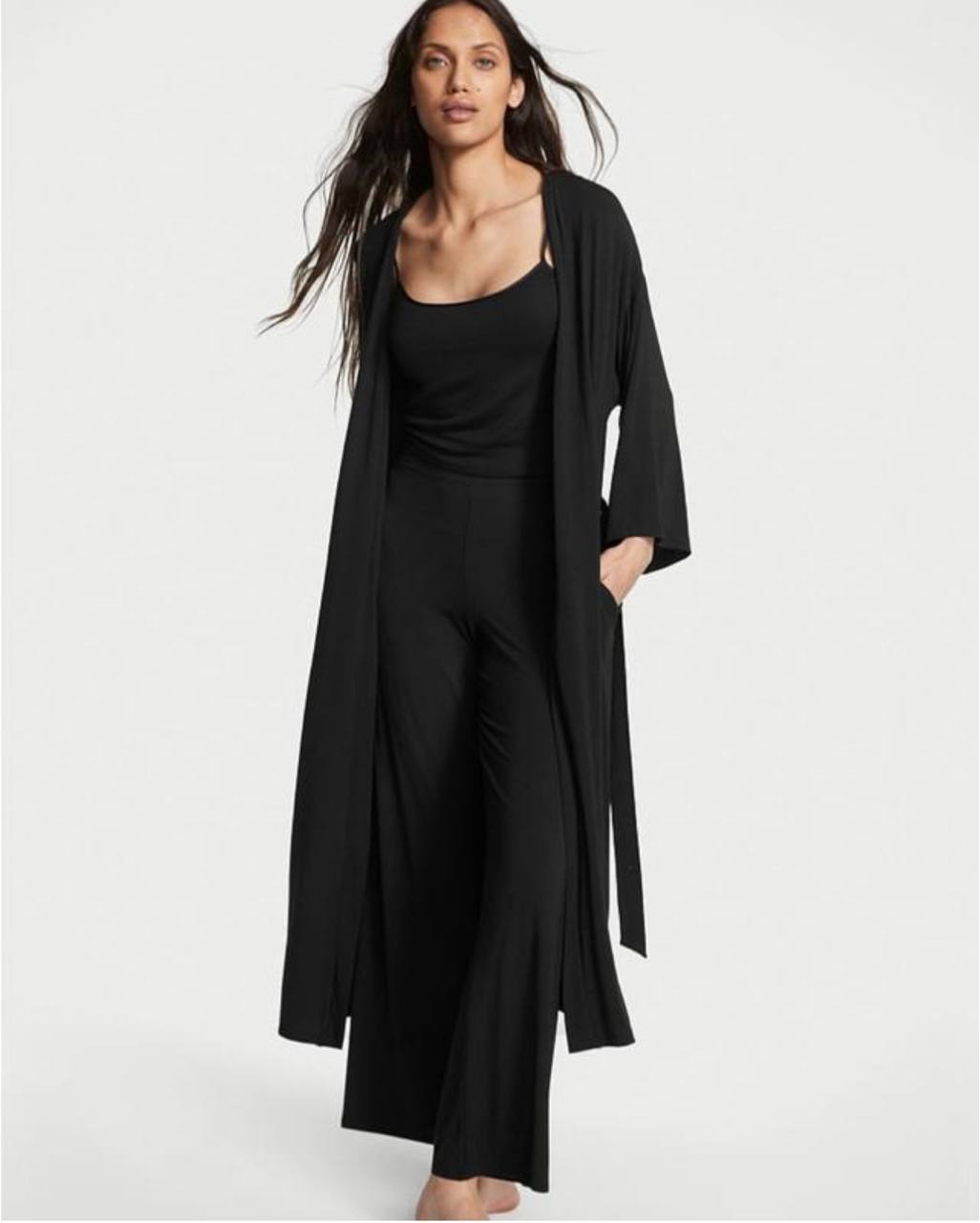 Піжама тріо Victoria`s Secret Modal Three-Piece чорна розмір Xs/S