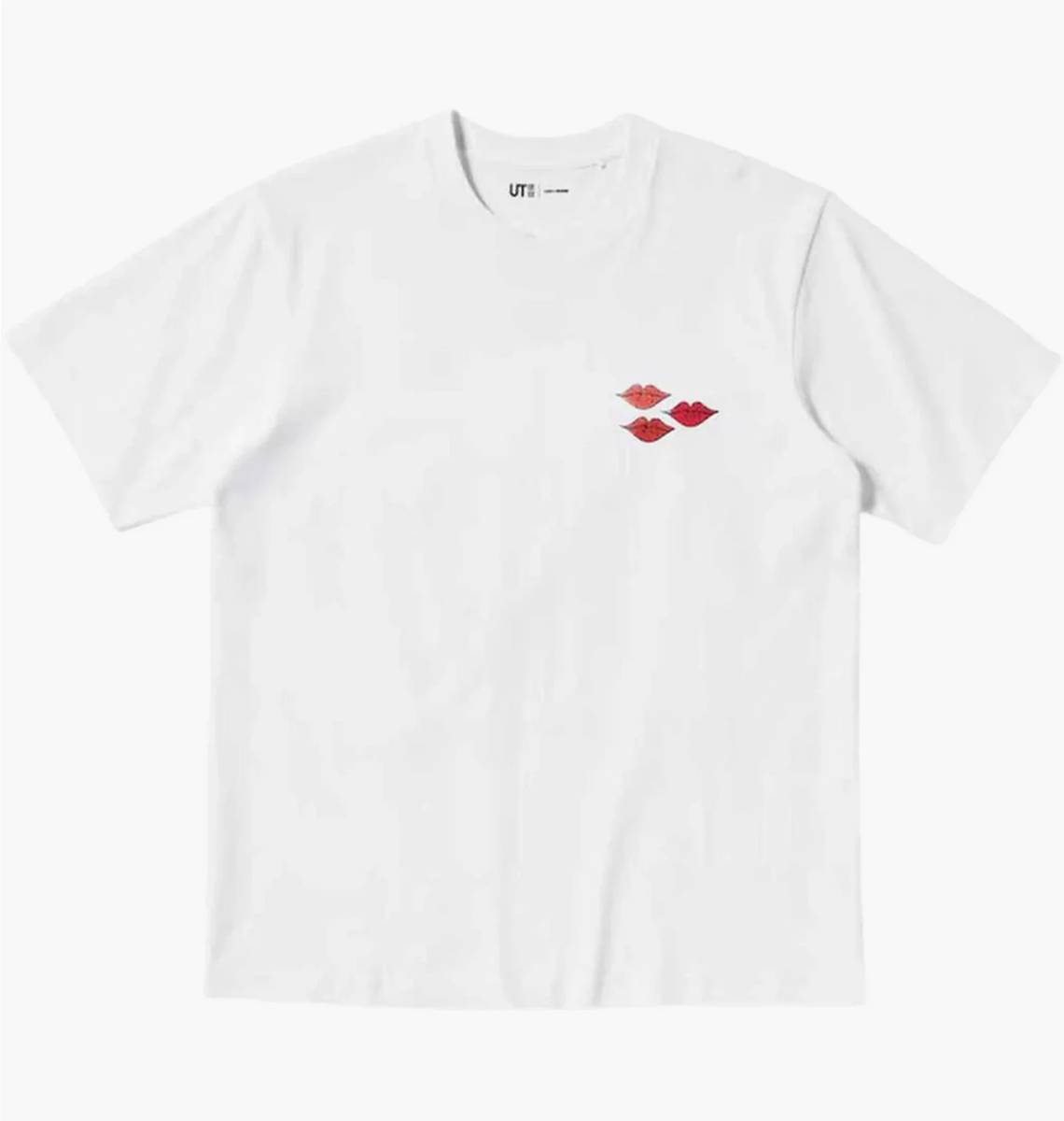 Uniqlo футболка KAWS+WARHOL колір - білий, принт - зайчики на спині, розмір - S