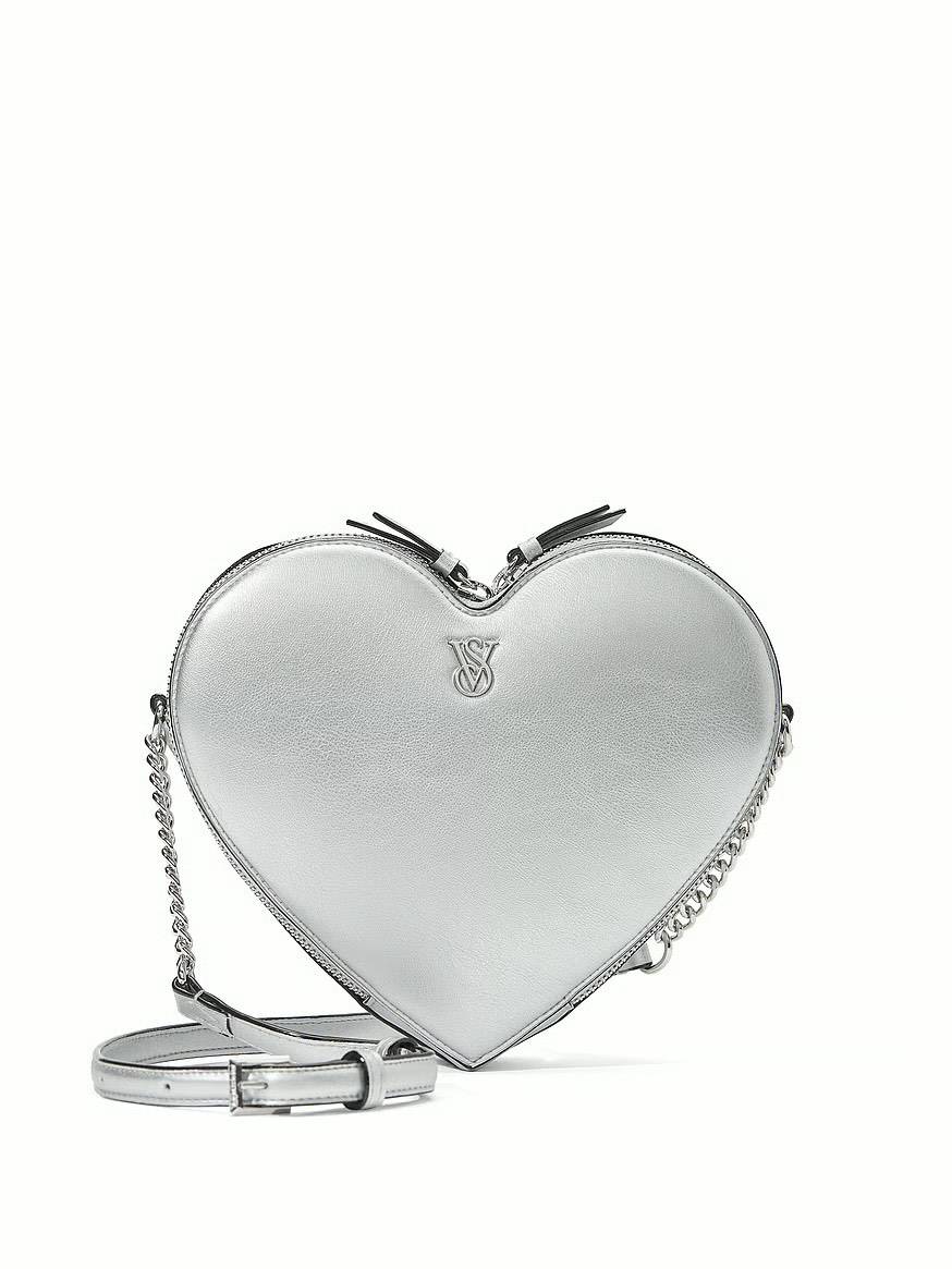 Victoria's Secret Сумка Heart Crossbody Bag сіра