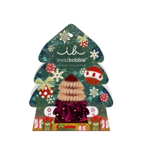 Подарунковий набір резинок INVISI BOBBLE Holidays Good Things Come In Trees