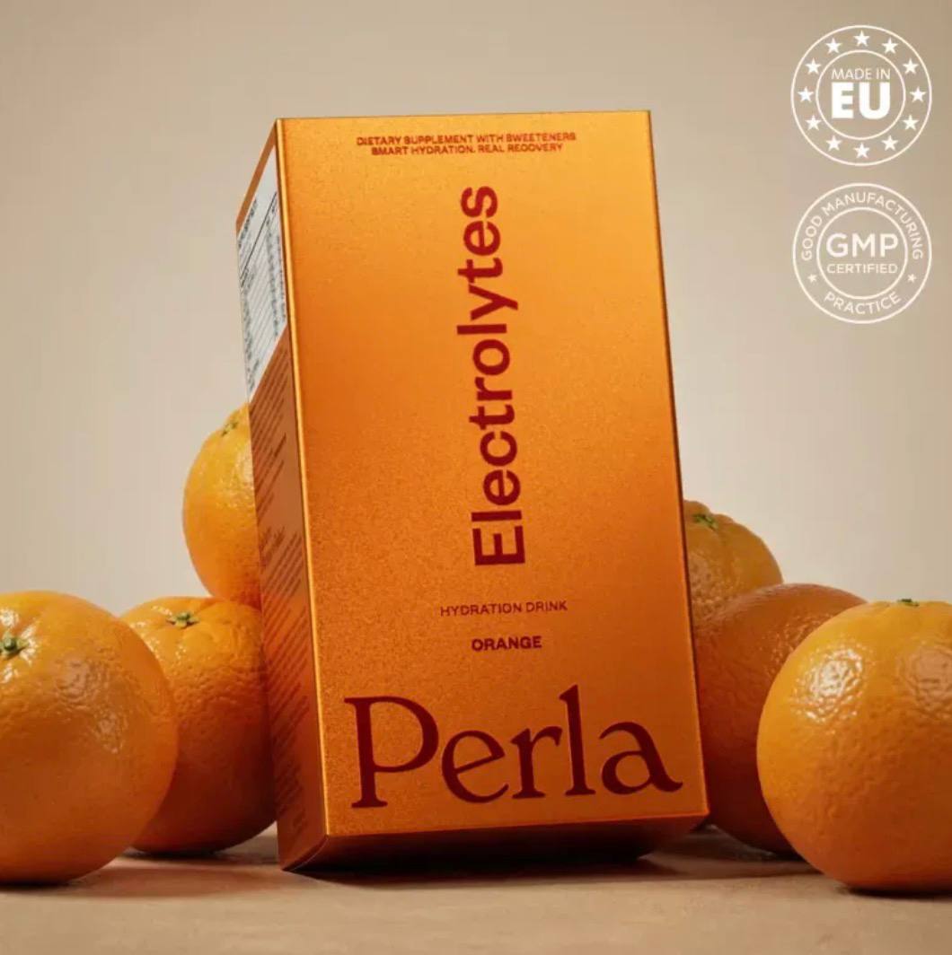 Дієтична добавка Perla Electrolytees Hydration Drink – Orange, 20 x 10g Sticks