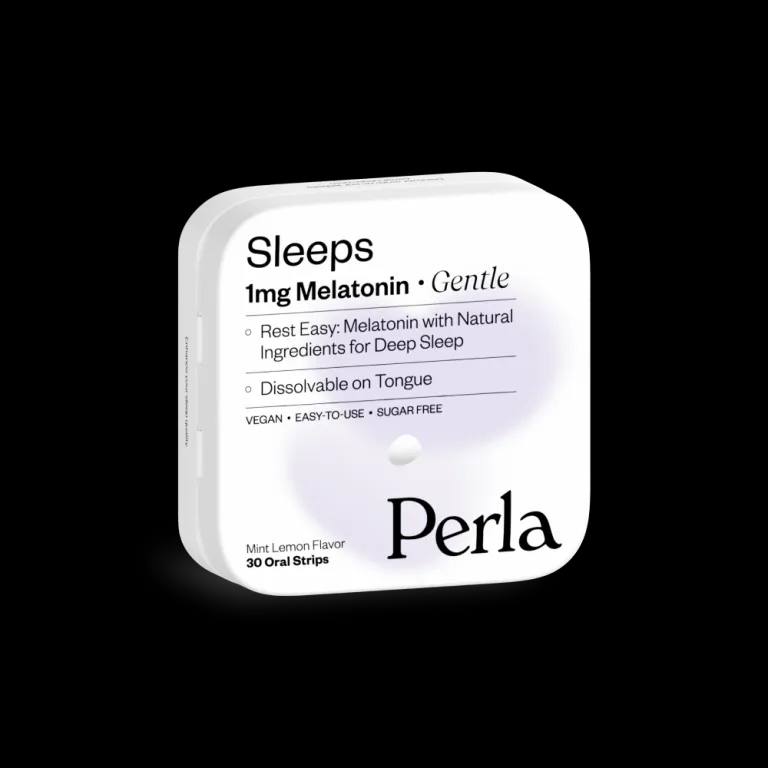 Дієтична добавка для сну Perla Helsa Sleeps Gentle з мелатоніном 1mg 30 стрипсів